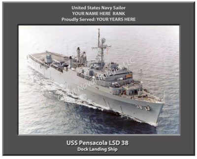 USS Pensacola LSD 38 Navy Ship Photo