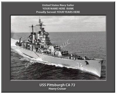 USS Pittsburgh CA 72 Navy Ship Photo