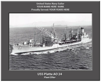 USS Platte AO 24 Navy Ship Photo