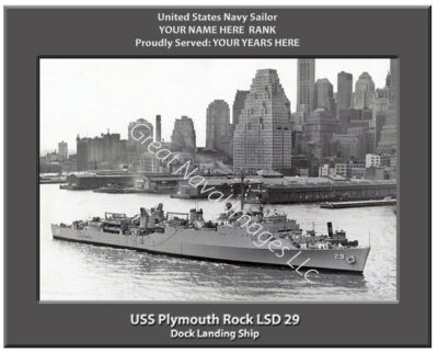 USS Plymouth Rock LSD 29 Navy Ship Photo