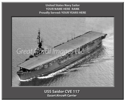 USS Saidor CVE 117 Navy Ship Photo