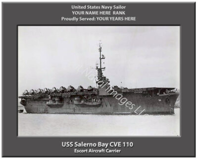 USS Salerno Bay CVE 110 Navy Ship Photo