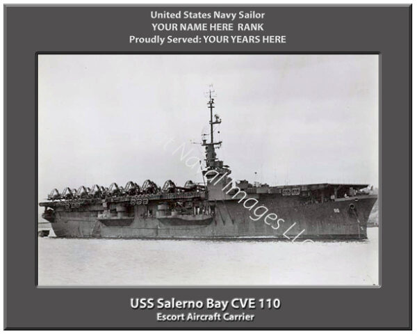 USS Salerno Bay CVE 110 Navy Ship Photo