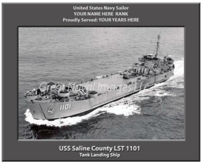 USS Saline County LST 1101 Navy Ship Photo