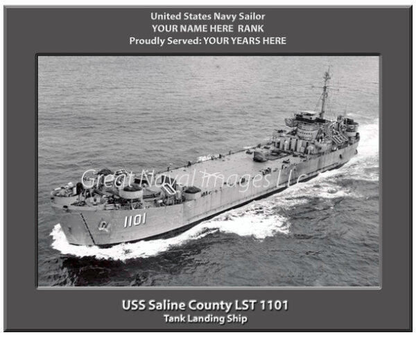 USS Saline County LST 1101 Navy Ship Photo