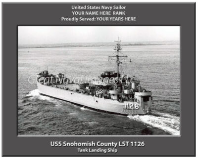 USS Snohomish County LST 1126 Navy Ship Photo