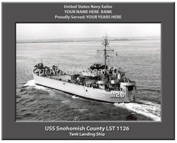 USS Snohomish County LST 1126 Navy Ship Photo