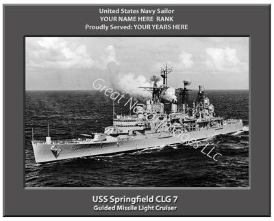 USS Springfield CLG 7 Navy Ship Photo