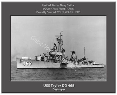 USS Taylor DD 468 Ship Photo