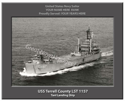 USS Terrell County LST 1157 Navy Ship Photo