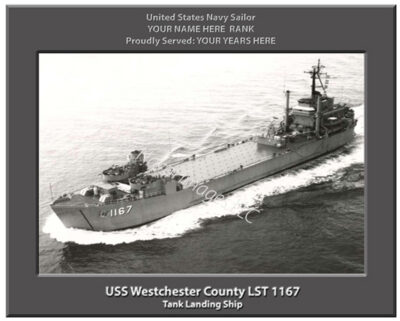 USS Westchester County LST 1167 Navy Ship Photo
