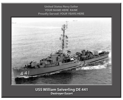 USS William Seiverling DE 441 Navy Ship Photo