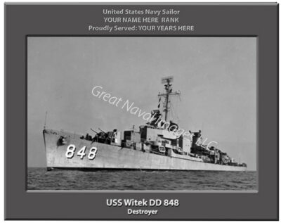 USS Witek DD 848 Navy Ship Photo