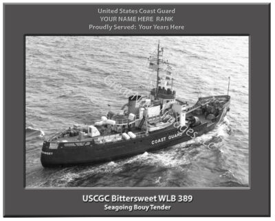 USCGC BITTERSWEET WLB 389 Personalized Cutter Photo