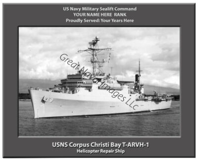USNS Christi Bay T-ARVH 1 Personalized Sealift Photo
