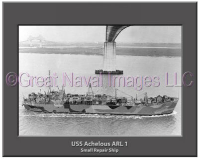 USS Achelous ARL 1 Personalized Navy Ship Photo