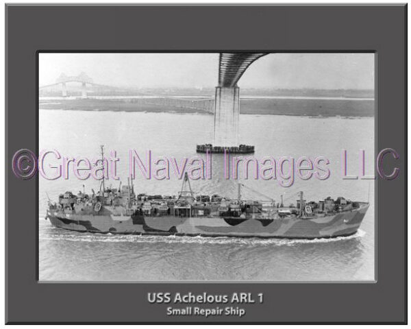 USS Achelous ARL 1 Personalized Navy Ship Photo
