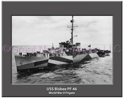 USS Bisbee PF 46 Personalized Navy Ship Photo