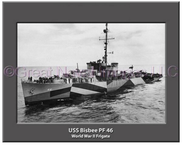 USS Bisbee PF 46 Personalized Navy Ship Photo