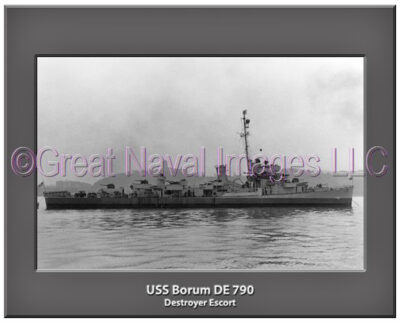 USS Borum DE 790 Personalized Navy Ship Photo