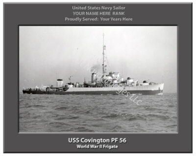 USS Covington PF 56 Personalized Navy Ship Photo
