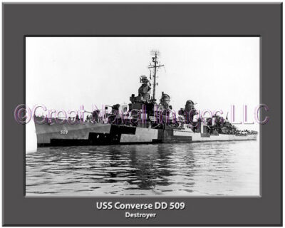 USS Converse DD 509 Personalized Navy Ship Photo