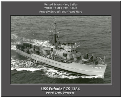 USS Eufaula PCS 1384 Personalized Navy Ship Photo