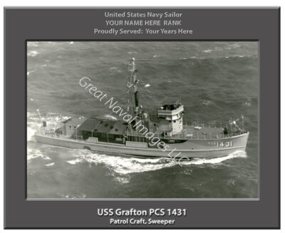 USS Grafton PCS 1431 Personalized Navy Ship Photo