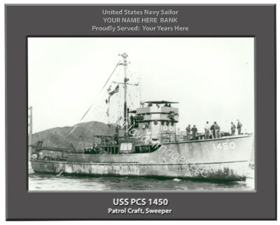 USS PCS 1450 Personalized Navy Ship Photo