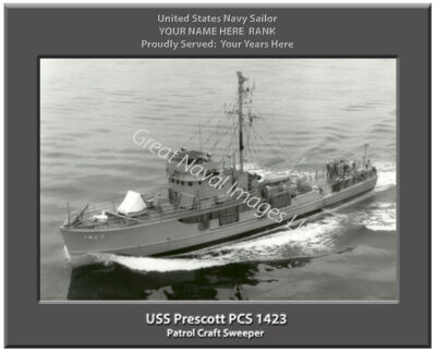 USS Prescott PCS 1423 Personalized Navy Ship Photo