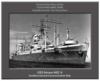 USS Ancon AGC 4 Personalized Navy Ship Photo