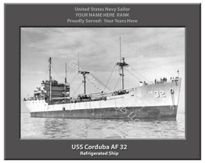 USS Corduba AF 32 Personalized Navy Ship Photo