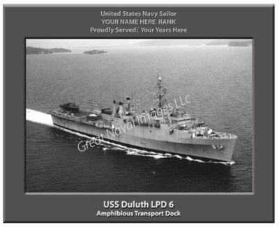 USS Duluth LPD 6 Personalized Navy Ship Photo