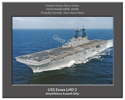 USS Essex LHD 2 Personalized Navy Ship Photo