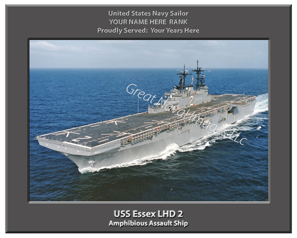 USS Essex LHD 2 Personalized Navy Ship Photo