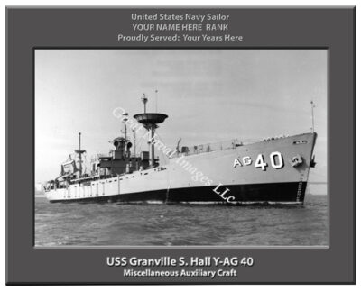 USS Granville s Hall YAG 40 Personalized Navy Ship Photo