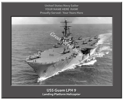 USS Guam LPH 9 Personalized Navy Ship Photo