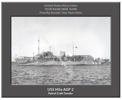 USS Hilo AGP 2 Personalized Navy Ship Photo