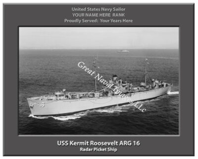 USS Kermit Roosevelt ARG 16 Personalized Navy Ship Photo
