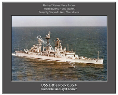 USS Little Rock CLG 4 Personalized Navy Ship Photo