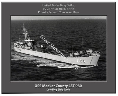 USS Meeker County LST 980 Personalized Navy Ship Photo