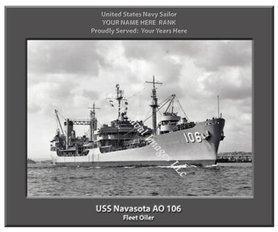 USS Navasota AO 106 Personalized Navy Ship Photo