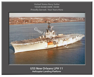USS New Orleans LPH 11 Personalized Navy Ship Photo