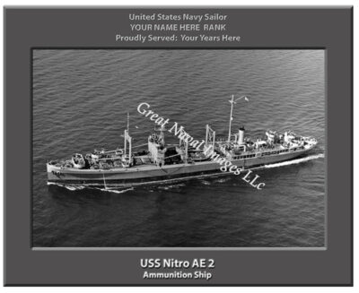 USS Nitro AE 2 Personalized Navy Ship Photo