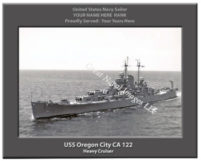 USS Oregon City CA 122 Personalized Navy Ship Photo