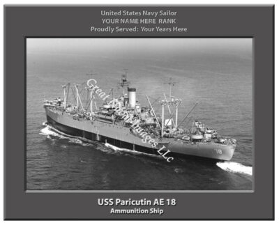 USS Paricutin AE 18 Personalized Navy Ship Photo