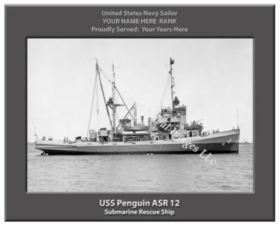 USS Penguin ASR 12 Personalized Navy Ship Photo
