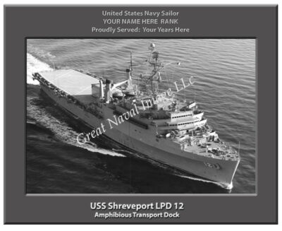 USS Shreveport LPD 12 Personalized Navy Ship Photo