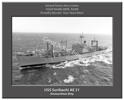 USS Suribachi AE 21 Personalized Navy Ship Photo