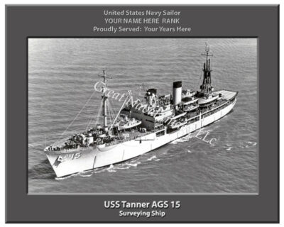 USS Tanner AGS 15 Personalized Navy Ship Photo